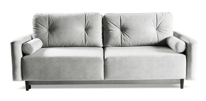 Juskoge three-seater sofa bed with storage (Fabric: Cloud 83)