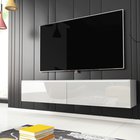TV cabinet Kane 140 cm (Colour variant: Matt White / Glossy White, Colour: Non)