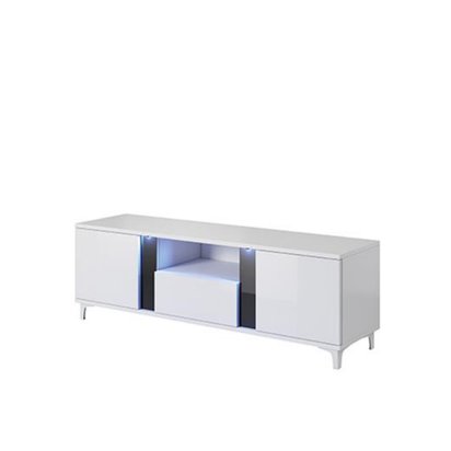 Mudien TV cabinet with black insert