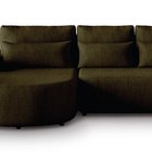 L-shaped left-hand corner sofa Honua with sleeping function Modesto 484 braid