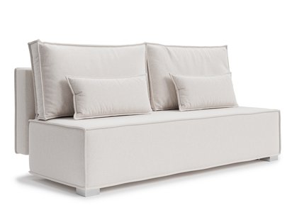 Balla Castel 04 three-seater sofa with container, silver legs