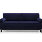 Kadaver three-seater sofa bed with storage (Fabric: Riviera 79, Legs: Black)