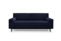 Kadaver three-seater sofa bed with storage (Fabric: Riviera 79, Legs: Black)