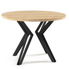 Tistle round table extendable 100 cm Craft Oak Gold