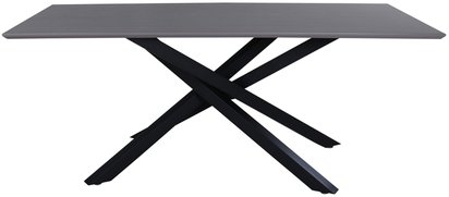 Tanize Dining Table 90 x 180 cm Black / Gray