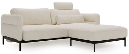 Solianero three-seater sofa with Melody 14 pouf