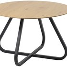 Obleos round table 120 cm oak/black