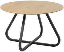 Obleos round table 120 cm oak/black