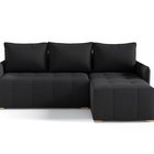 Corner sofa with sleeping function Grenada L-shaped with container Neve 100 braid right-hand side