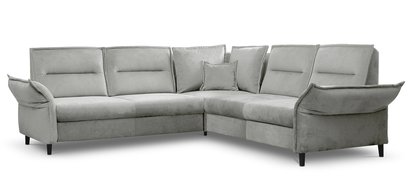 Corner sofa with sleeping function Wlora II L-shaped with container (Fabric: Element 24, Side: Universal)
