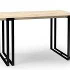 Extendable Acacia Table 120x80 cm Craft Oak Gold/Black