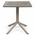 Clip Nardi square garden table, 70 cm, made of certified brown material