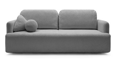 Lambina three-seater sofa with Abriamo 07 boucle container