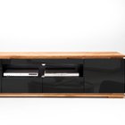 Bridder TV Cabinet 202 cm Gloss Black/Oak