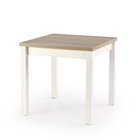 Lea extendable table 80-160x80 cm white-sonoma oak