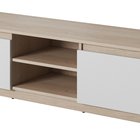 Permys TV cabinet 120 cm (Colour variant: Light Sonoma Oak / Matt White, Colour: Non)