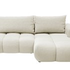 Ombo Storm 02 L-shaped corner sofa with sleeping function with a container in easy-to-clean braided fabric, right-hand side