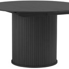 Gativel extendable table 120-167 cm slats black oak