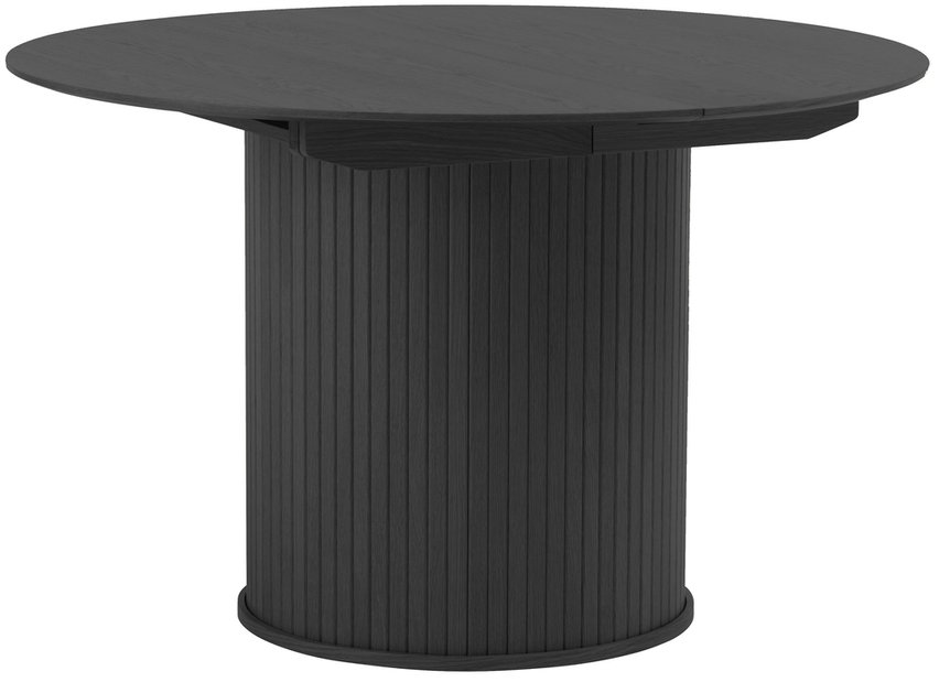 Table extensible Gativel 120-167 cm lattes chêne noir