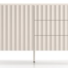 Derriva Chest of Drawers with Grooved Fronts 113 cm Cashmere
