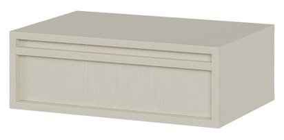 Evo bedside table with a hanging drawer, 50 cm, sand beige