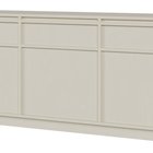 Evo three-door chest of drawers with drawers 154 cm sand beige on a plinth