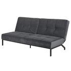 Balisa two-seater sofa bed, dark gray