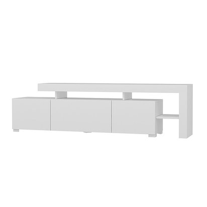 Belzov TV cabinet with LED lighting 192 cm white