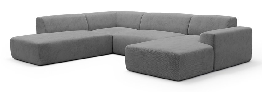 Terrafino U-shaped modular corner sofa with backrest on the left Onega 7