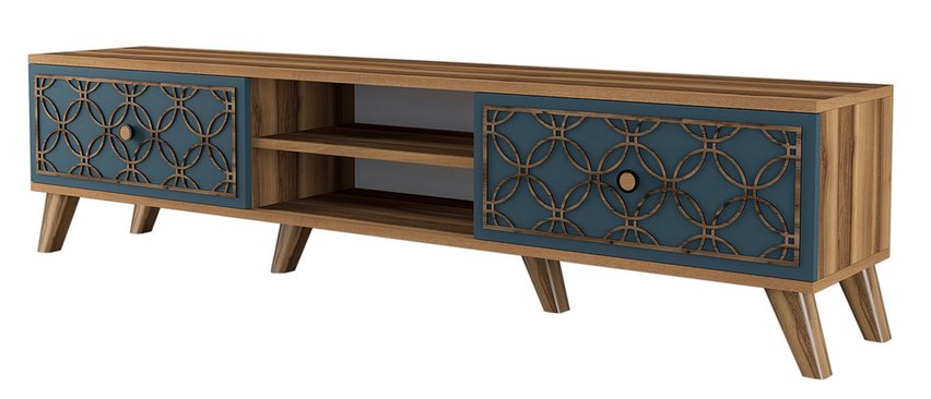 Closerra TV cabinet with decorative fronts 180 cm