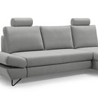 Corner sofa bed Lazaro L-shaped with storage (Fabric: Salvador 17, Side: Right)