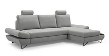 Corner sofa bed Lazaro L-shaped with storage (Fabric: Salvador 17, Side: Right)