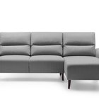 Moon corner sofa bed (Fabric: Monolith 84, Side: Right)