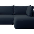 Ovo II L-shaped corner sofa with sleeping function Castel 79 with side and container, easy-to-clean velvet, right-hand