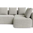 Corner sofa with sleeping function Halme Coco 80 L-shaped with side and container hydrophobic braid right-hand side