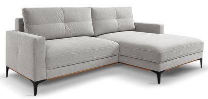 Corner sofa with sleeping function Sabbino L-shaped with storage Curio 80 hydrophobic chenille left-sided