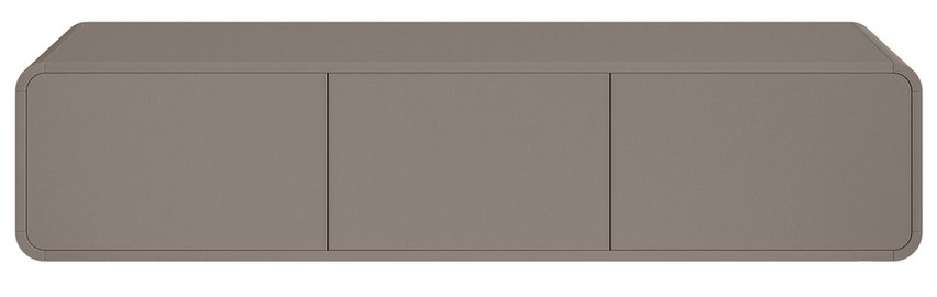 TV cabinet Oro 154 cm with three drawers, hanging, dark beige