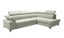 Tazzola L-shaped corner sofa bed with storage (Fabric: Manila 13, Side: Right)