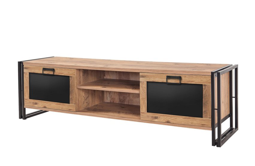 TV cabinet Stanized 180 cm with three drawers pine