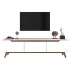 TV cabinet Kanolly white/dark walnut 180 cm