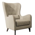 Chaise longue Calmino Raven 28 avec pieds en wengé