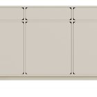 Wuwu three-door chest of drawers with three drawers 150 cm grey-beige