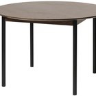 Chesseo round table 120 cm on metal legs espresso oak