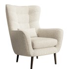 Vence Raven lounge chair, 22 legs, black