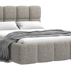 Upholstered bed 180x200 cm Cloudy with storage Puente 16 braided metal frame
