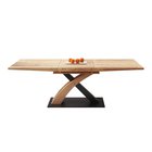 Reinosa extendable table 160-220x90 cm golden oak - black base