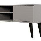 Damally TV cabinet 120 cm gray with black legs