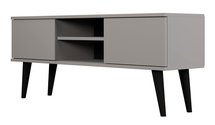 Damally TV cabinet 120 cm gray with black legs