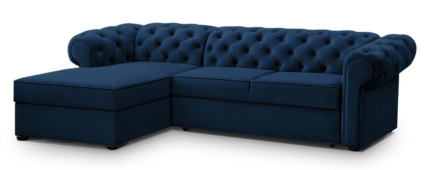 Corner sofa with sleeping function Brusce (Fabric: Kronos 09, Side: Left)