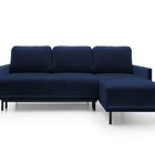 Hamiel L-shaped extendable corner sofa with universal container (Fabric: Solo 263)